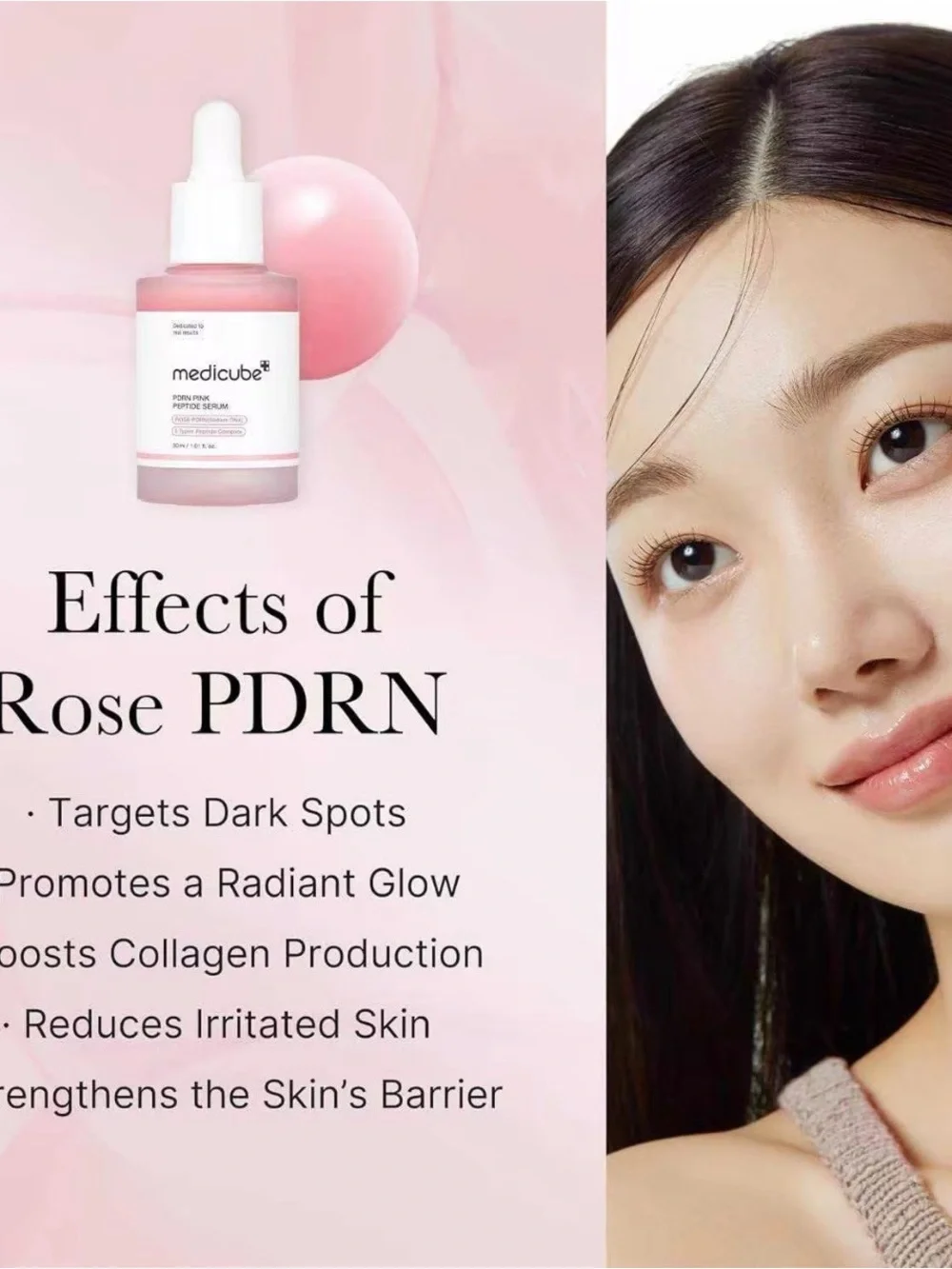 2 Pcs Medicube PDRN Pink Peptide Serum - Pink